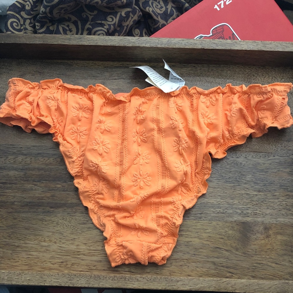 Aerie Orange Ruffle Bikini Bottom - Picture 7 of 7